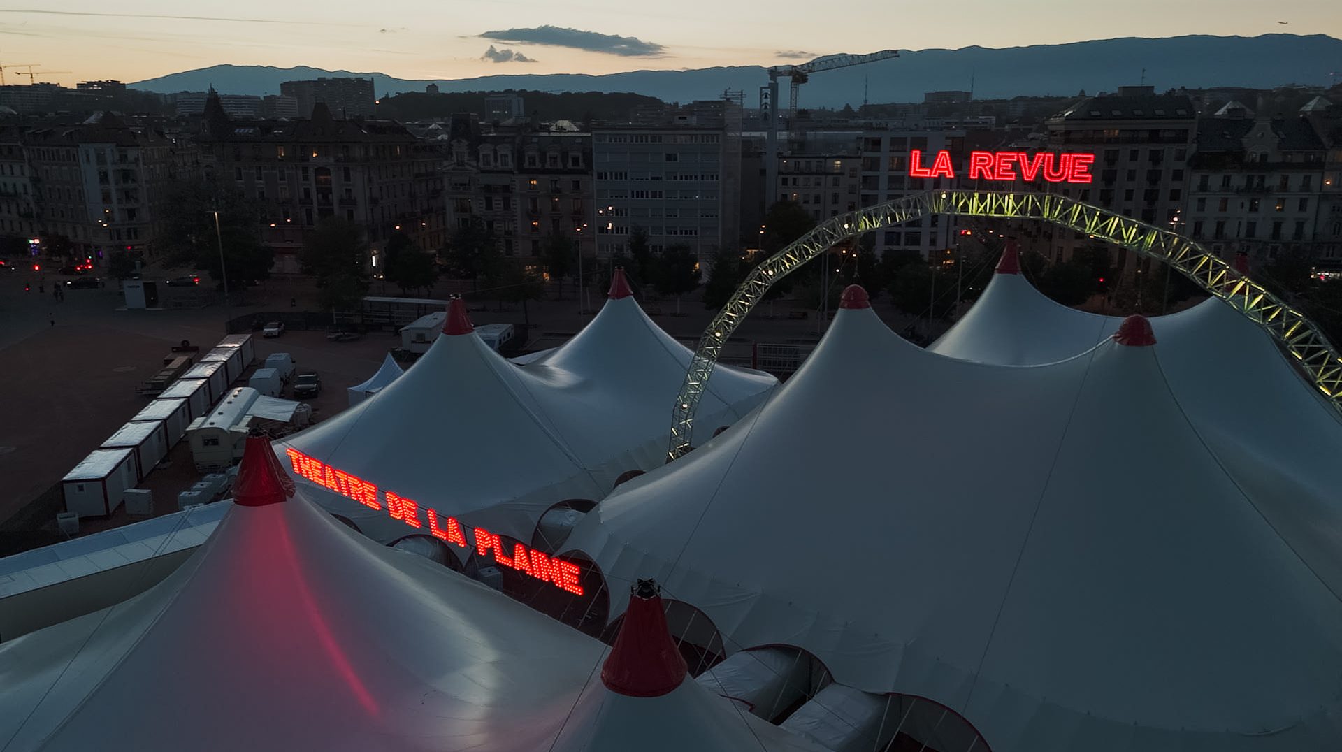 Le chapiteau vu du ciel © NEPSA