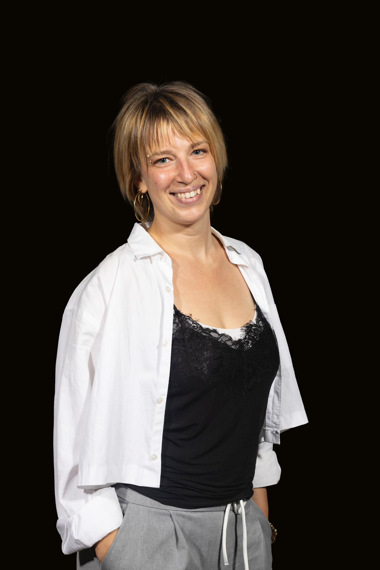 Portrait de Dany-Sarah Champion, technique plateau